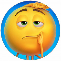 Essbares Papier Emoji in Folie 19,5 cm