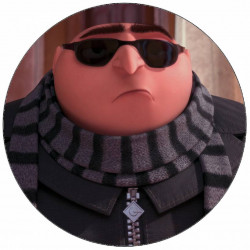 Essbares Papier I, der Bösewicht Gru 19,5 cm