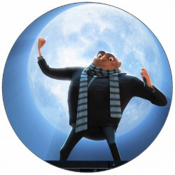 Essbares Papier Ich, der Bösewicht Gru und der Mond 19,5 cm