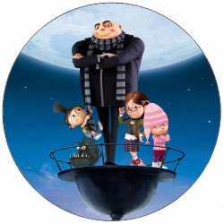 Essbares Papier Ich, der Bösewicht Gru und die Mädchen 19,5 cm