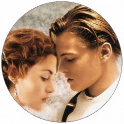 Essbares Papier Titanic Rose und Jack 19,5 cm