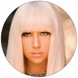 Essbares Papier Lady Gaga blond 19,5 cm
