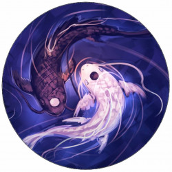 Essbarer Koi-Karpfen aus Papier 19,5 cm