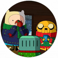 Essbares Papier Jake und Finn 19,5 cm