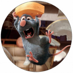 Ratatouille Remi mit Käse auf dem Kopf 19,5 cm