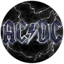 Essbares Papier AC/DC Logo blau Logo 19,5 cm