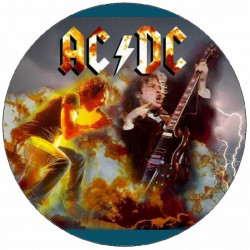 Essbares Papier Logo AC/DC Band 19,5 cm