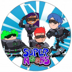 Essbares Papier Supernoobs 19,5 cm