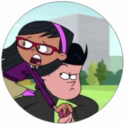 Essbares Papier Supernoobs Jennifer und Kevin 19,5 cm