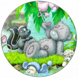 Essbarer Papier-Teddybär und Freunde 19,5 cm