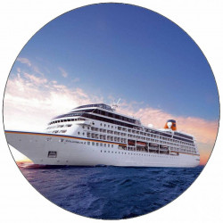 Essbare Papierjacht auf See 19,5 cm