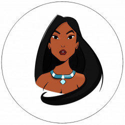 Essbares Papier Prinzessin Pocahontas 19,5 cm