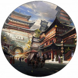 Essbares Papier Pagode 19,5 cm