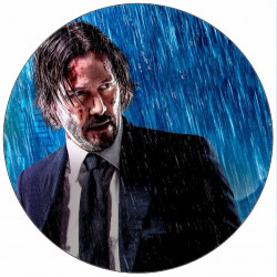 John Wick essbares Papier im Regen 19,5 cm
