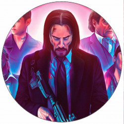 Essbares Papier John Wick Figuren 19,5 cm