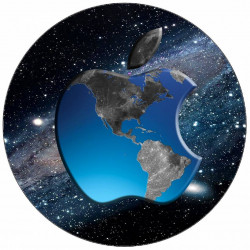 Essbares Papier Apple Logo Platz 19,5 cm