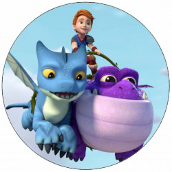 Essbares Papier Drachenretter fliegende Drachen 19,5 cm