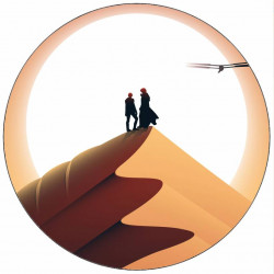 Essbares Papier Dünenfiguren im Sonnenlicht 19,5 cm