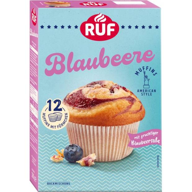 Mischung für Blaubeer-Muffins