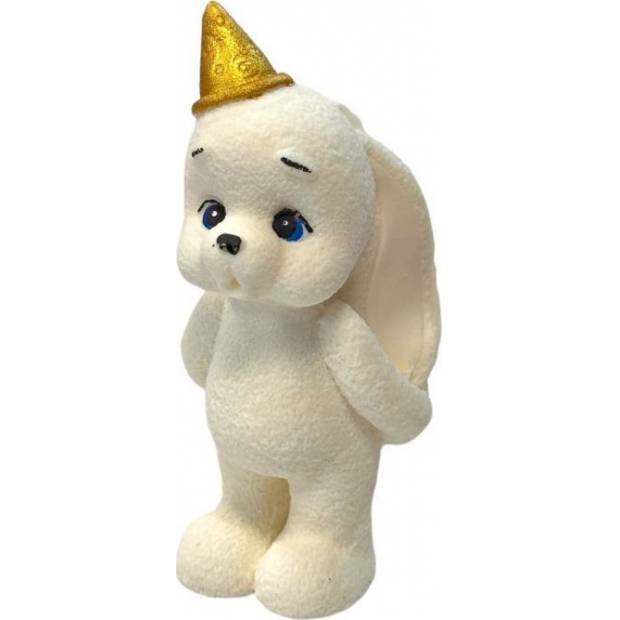 Weiße Schoko-Hase stehend 9 cm - K Decor