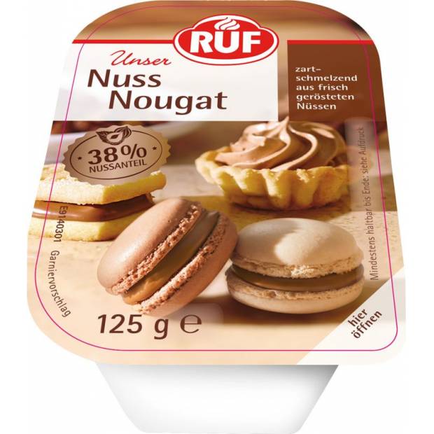 Nougatfüllung 125g 38% Nüsse