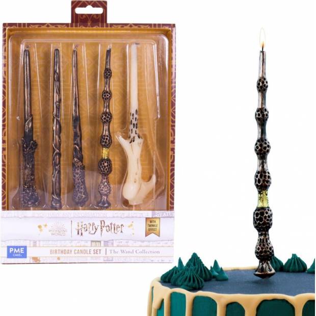 Harry-Potter-Kerzen-Set, Zauberstäbe 22 cm