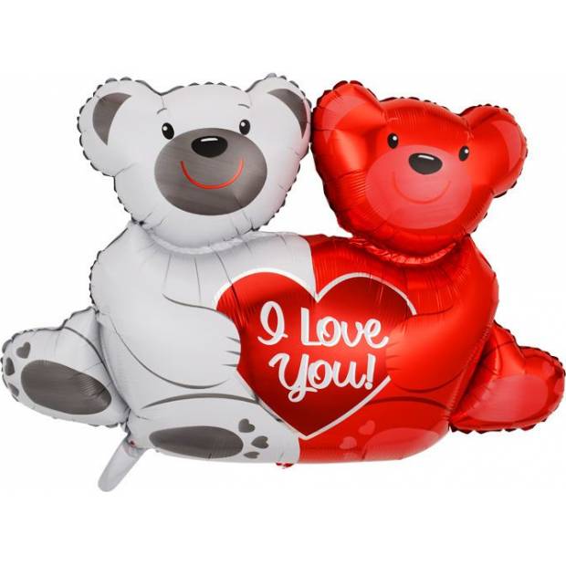 Folienballon Bärchen I love you 100x76cm