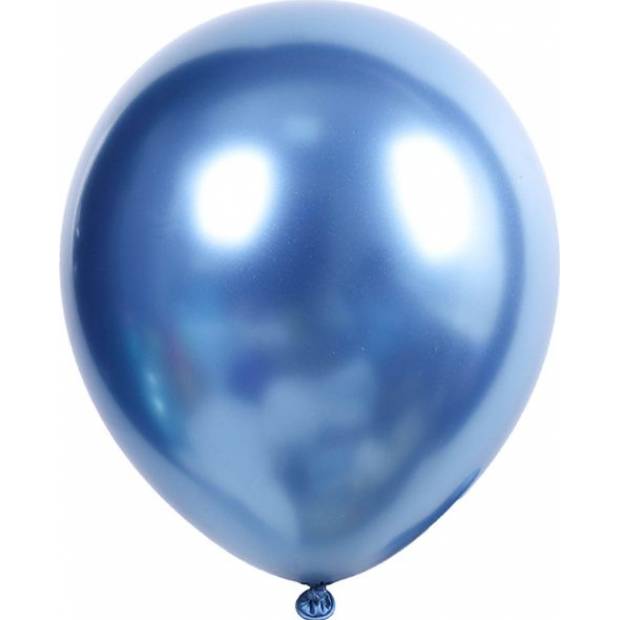 Latexballons metallisch blau 50 Stück 30 cm