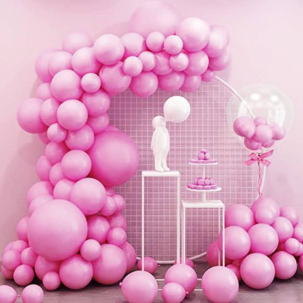 Ballonggirlande pink 77 Stück