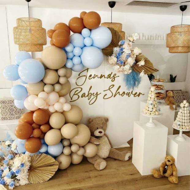 Ballonggirlande hellbraun 160 Stück