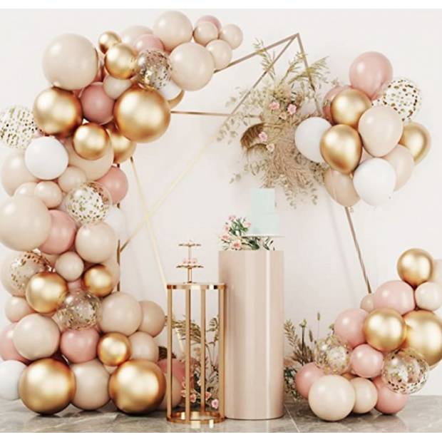 Ballonggirlande altgold 103 Stück