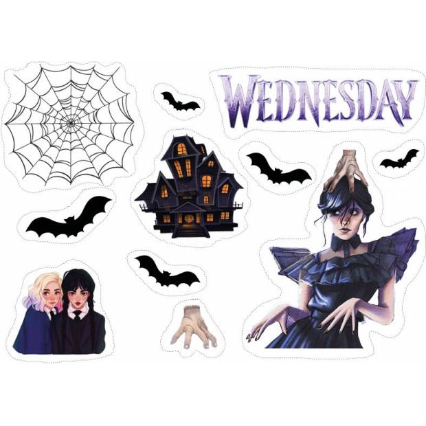 Essbares Papier zum Ausschneiden Mittwoch