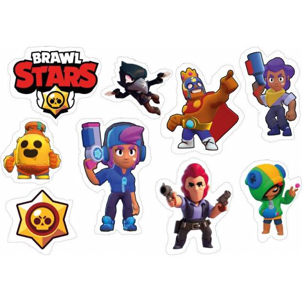Essbares Papier zum Ausschneiden von Brawl Stars