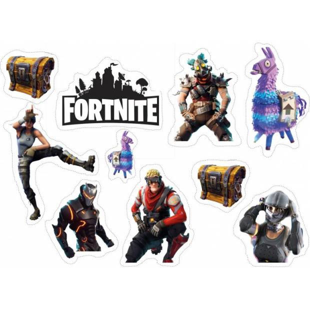 Essbares Papier zum Heraustrennen Fortnite