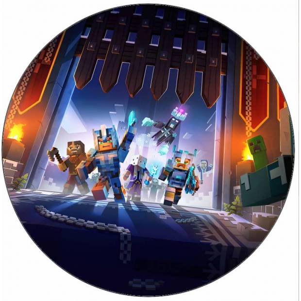 Minecraft-Helden essbares Papier 19,5 cm