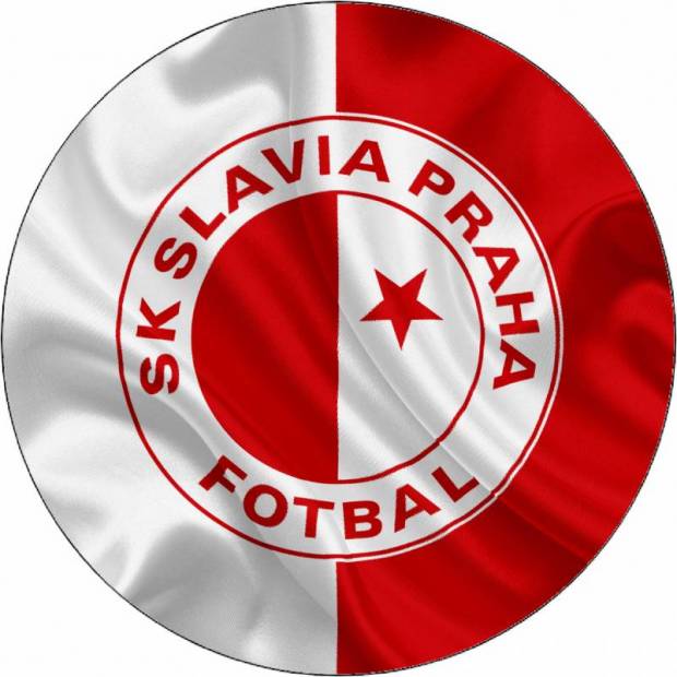 Essbares Papier Logo Slavia original 19,5 cm