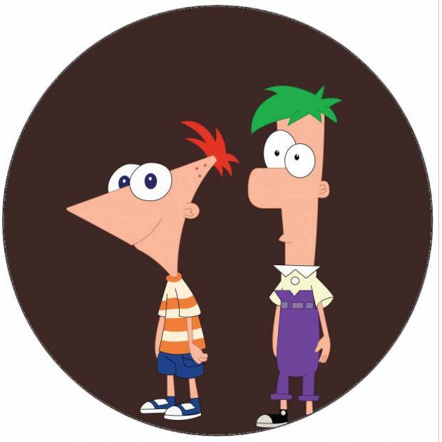 Essbares Papier Phineas und Ferb 19,5 cm