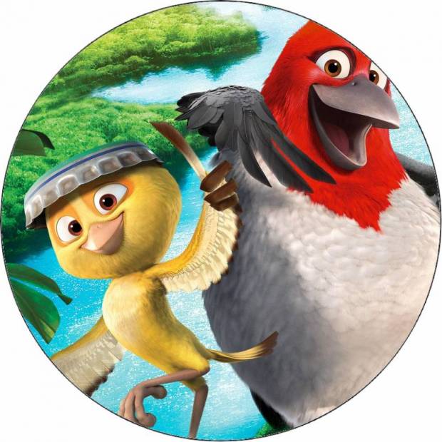 Essbares Papier Rio 2 Rico und Pedro 19,5 cm