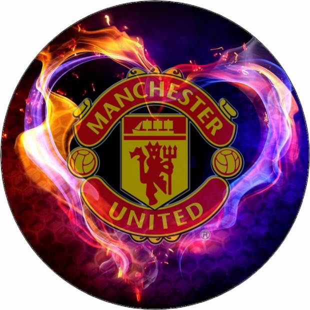 Essbares Papier Manchester United Logo 19,5 cm