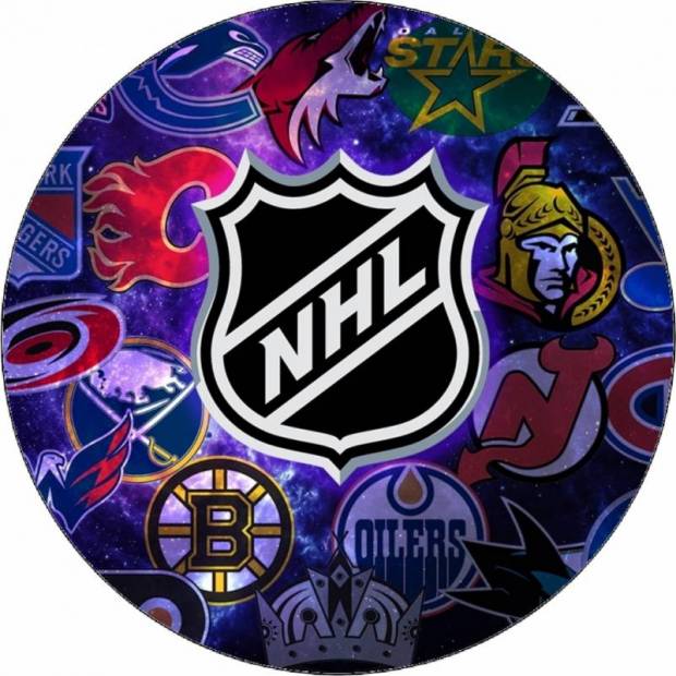 Essbares Papier NHL-Logo 19,5 cm