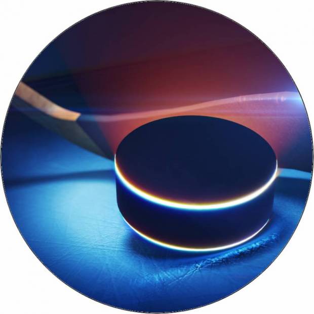 Essbarer Papier-Hockey-Puck 19,5 cm