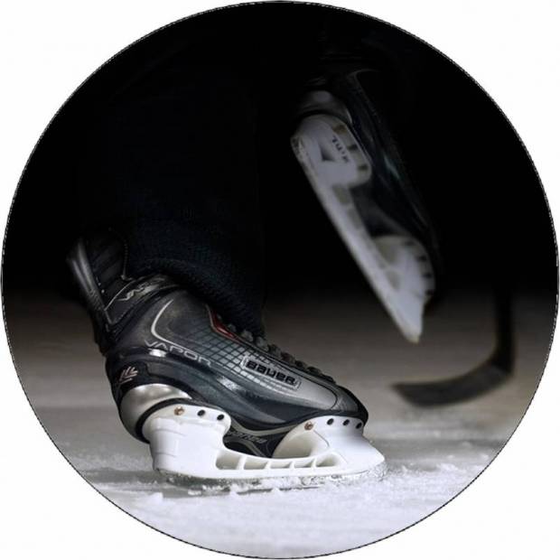 Essbare Papier-Hockey-Schlittschuhe 19,5 cm