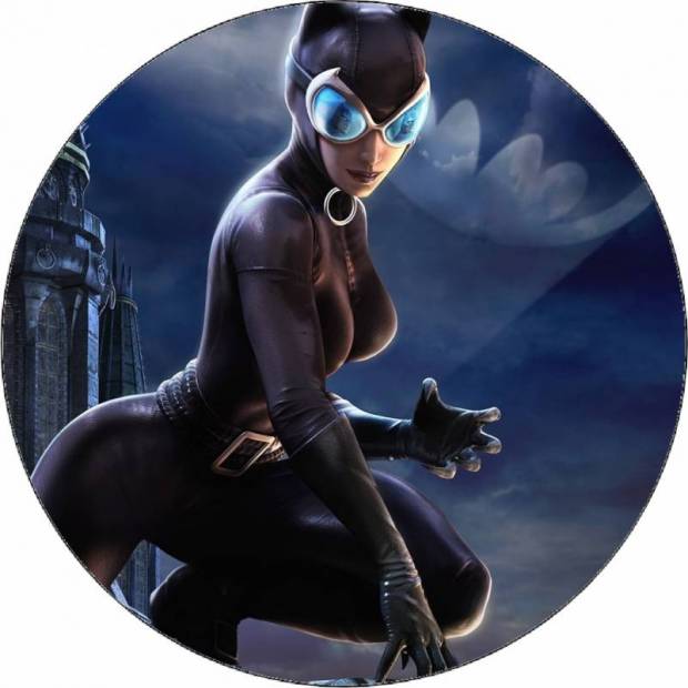Essbares Papier Catwoman bei Nacht 19,5 cm