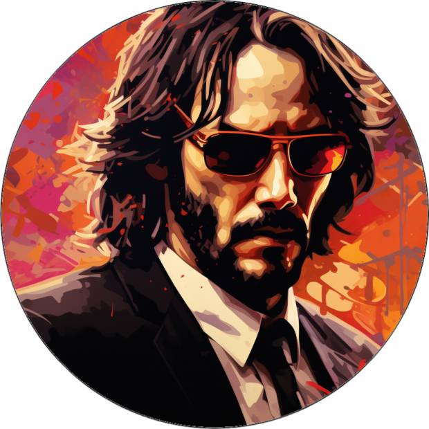 John Wick essbares Papier 19,5 cm