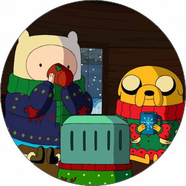 Essbares Papier Jake und Finn 19,5 cm