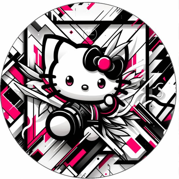 Essbares Papier Hello Kitty Fotograf 19,5 cm