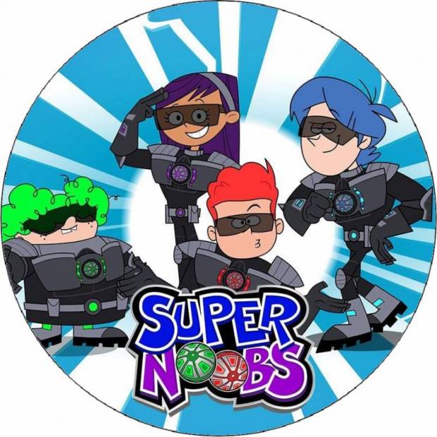 Essbares Papier Supernoobs 19,5 cm