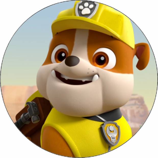 Essbares Papier Paw Patrol Trümmer 19,5 cm