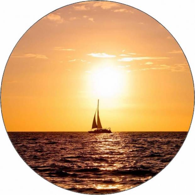 Essbares Papier Segelboot 19,5 cm