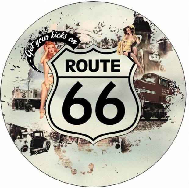 Essbares Papier Route 66 Jahrgang 19,5 cm